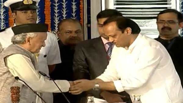 Ajit Pawar takes oath as Deputy Chief Minister 