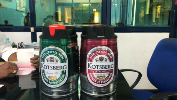 5 liter can beer launched in Puducherry to welcome the New Year 5 liter can beer launched in Puducherry to welcome the New Year