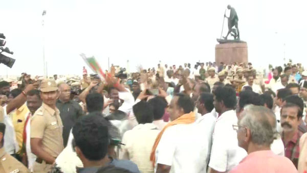 today h raja dharna protest marina beach demand to nellai kannan arrest 