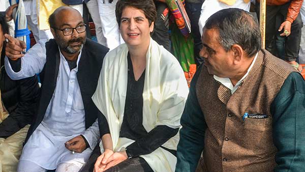 Cong with jailed CAA protesters, says Priyanka Gandhi Cong with jailed CAA protesters, says Priyanka Gandhi