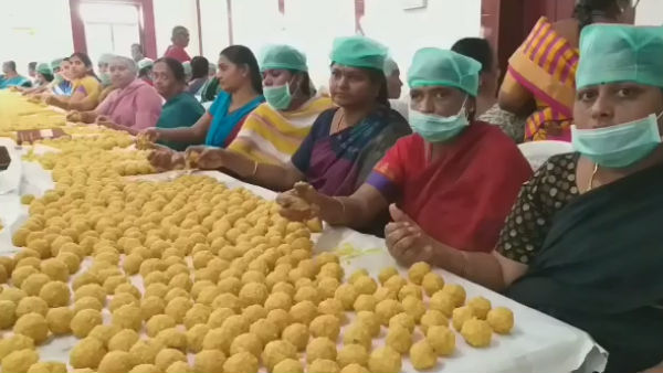 Vaikunta Ekadasi: 1 Lakh and 8 thousand Laddoos making work is going on in Tirupur 
