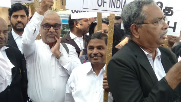 Peace procession at the madras high Court premises in honor of Martyrs Day 