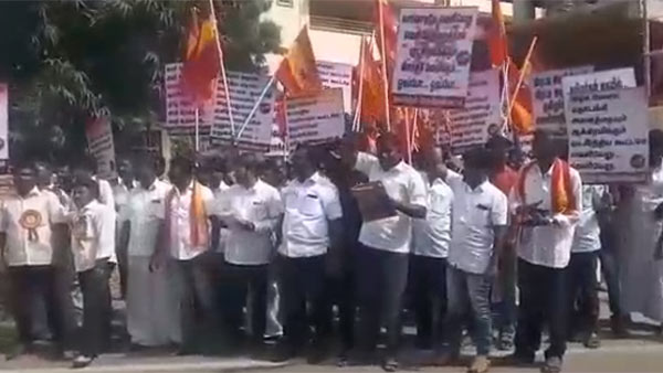  tamil desia katchi novel protest against north indian companies
