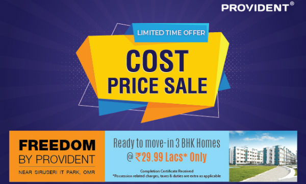 Freedom by Provident Pudupakkam helps you to buy 2 and 3 bhk homes in Chennai Freedom by Provident Pudupakkam helps you to buy 2 and 3 bhk homes in Chennai