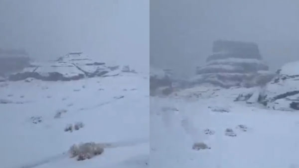Heavy snow blankets parts of Saudi Arabia: video viral Heavy snow blankets parts of Saudi Arabia: video viral