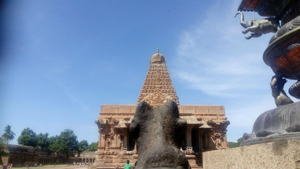 Thanjavur big temple kumbabishekam Designing of new Dhwaja Stambha