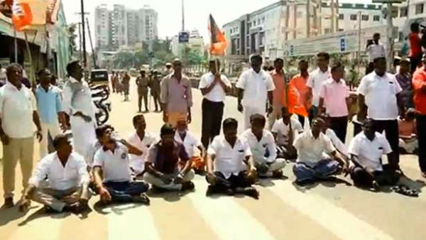 bjp person murdered in trichy market 