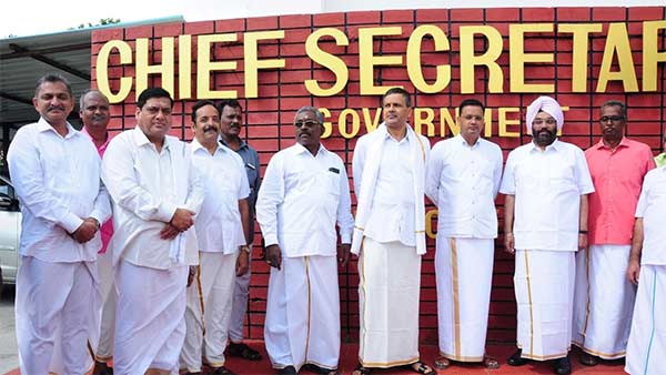 World dhoti day celebrations in Puducherry 