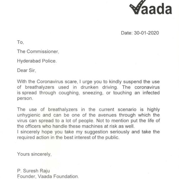 Coronavirus precaution activities in Hyderabad 