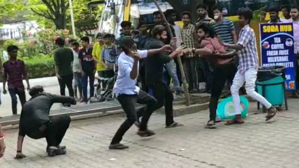 students clash between two groups near kattangulathur 