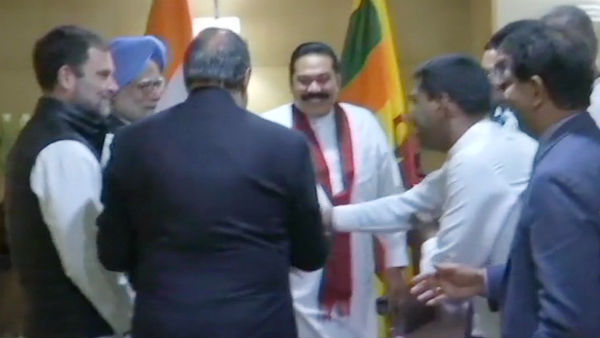 Sri Lanka Prime Minister Mahinda Rajapaksa arrives in Delhi 