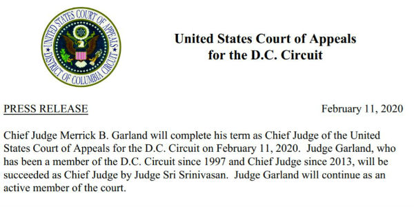 Sri Srinivasan first Indian American chief judge 