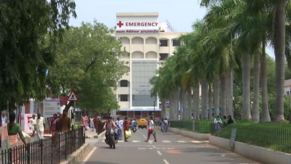 A young man is being treated for coronavirus symptoms at Jipmer Hospital in Puducherry 