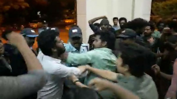 Pondicherry central university students protest against citizenship amendment act