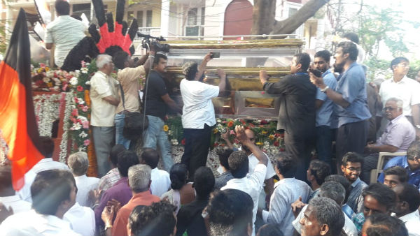 MK Stalin and his sister Kanimozhi both were walk throughout K Anbazhagan MK Stalin and his sister Kanimozhi both were walk throughout K Anbazhagan