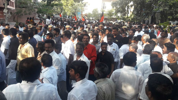 MK Stalin and his sister Kanimozhi both were walk throughout K Anbazhagan MK Stalin and his sister Kanimozhi both were walk throughout K Anbazhagan