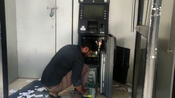 The ATM machine opened in Puducherry has caused a stir 