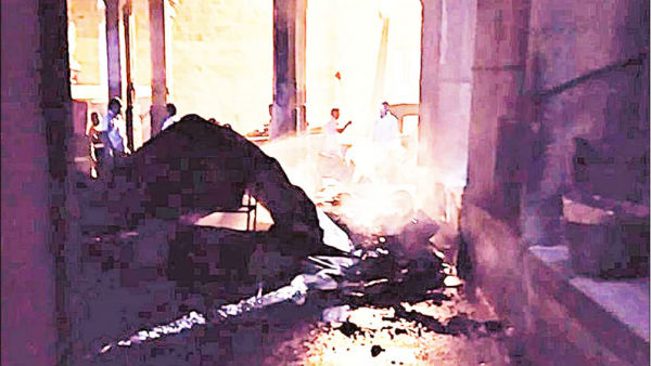  Fire broke out at Prasadam stall in Srirangam Ranganathar temple