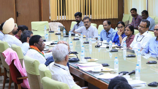 Coronavirus precaution activities meeting by chief minister Narayanasamy 