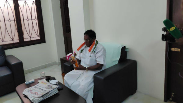 Puducherry State Chief Minister is following a self curfew 