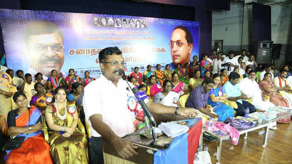 Case filed against VCK Thirumavalavan at Puducherry Police Station 