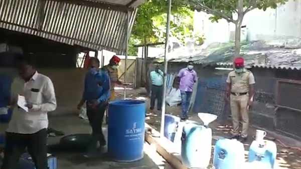 Authorities sealed illegal liquor factory in Puducherry 