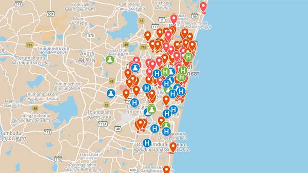 Chennai Containment Zones and Streets of Chennai Chennai Containment Zones and Streets of Chennai