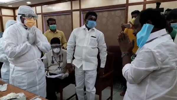 Coronavirus virus tested for Chief Minister Narayanasamy in Puducherry 