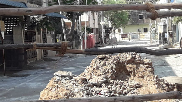 Corona symptoms for 2 in Hasthinapuram, road sealed 