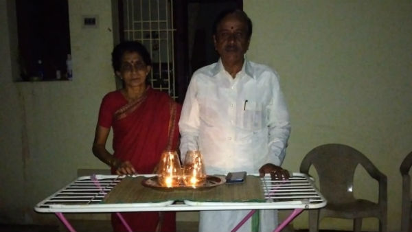 India Fights Coronavirus: vijayakath , h raja, gayahthri raguram Lighting the lamp 