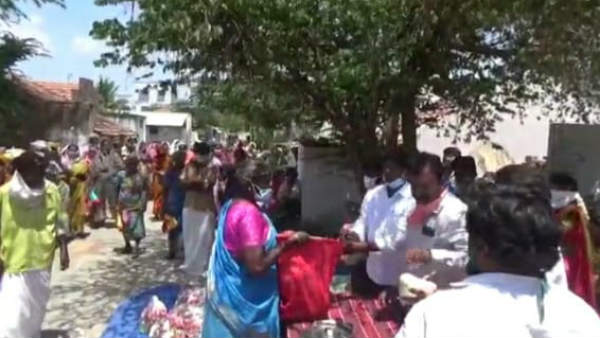 Motivational story: Salem Western District bjp helps people with rice and vegetables 