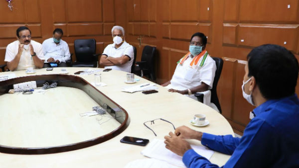 Puducherry state chief Minister V.Narayanasamy press conference regarding coronavirus updates 