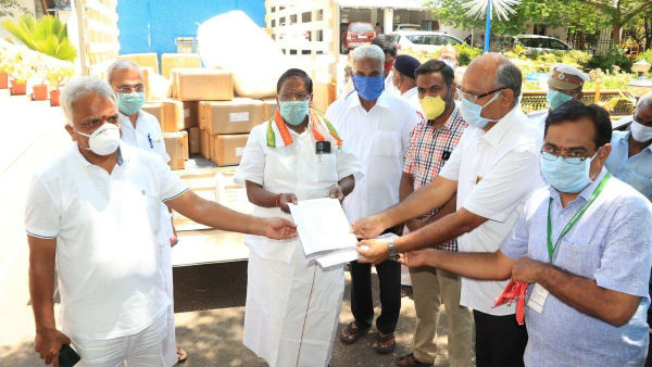 Penalties for those who do not wear a face mask will be fined Rs 100, Chief Minister Narayanasamy said 