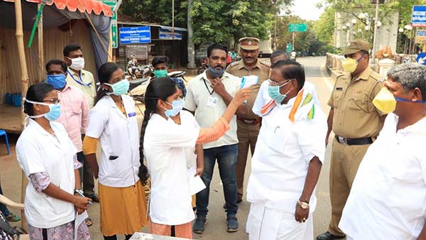 Puducherry state chief minister V.Narayanasamy press conference regarding coronavirus update 