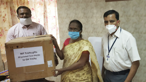  3D Printing face shields designed in Trichy