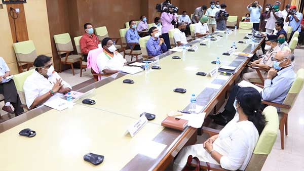 Puducherry state chief minister VNarayanasamy press conference