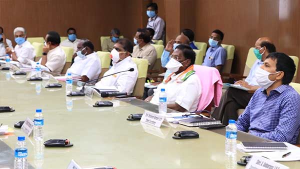 Puducherry state chief minister VNarayanasamy press conference