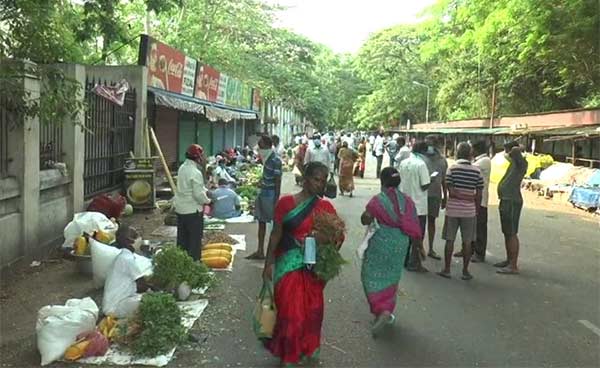 The Puducherry tiller market has been temporarily closed 