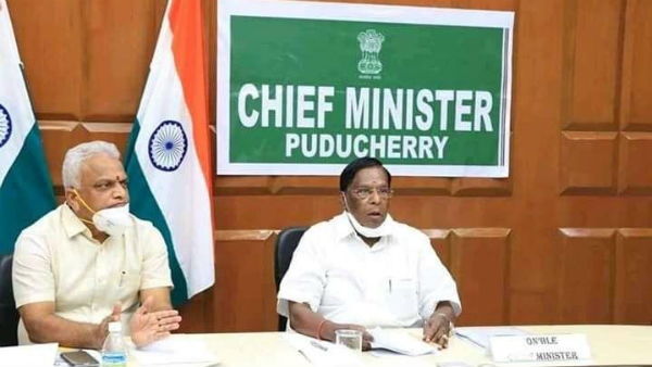 Puducherry state chief minister V.Narayanasamy press conference on Coronavirus 