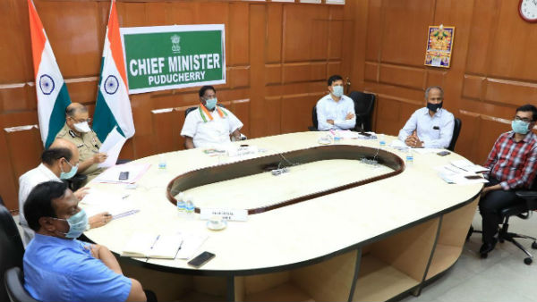 Puducherry state chief minister Narayanasamy Press conference regarding coronavirus update 