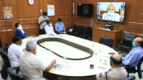 Puducherry state chief minister V.Narayanasamy press conference on Coronavirus 