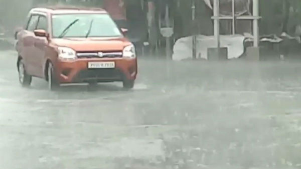 It is raining in Puducherry and surrounding areas 