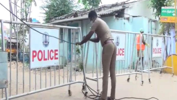 Rajapalayam area sealed as coronavirus symptoms appear Rajapalayam area sealed as coronavirus symptoms appear