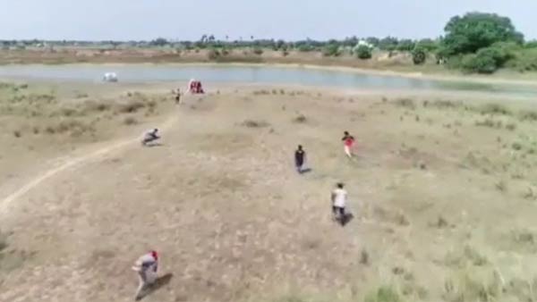 Thiruvallur district police are engaged in surveillance by drone camera 