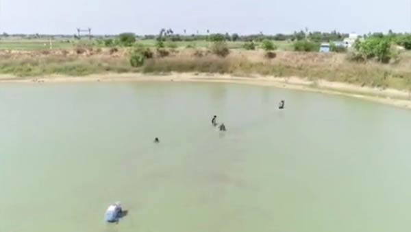 Thiruvallur district police are engaged in surveillance by drone camera 