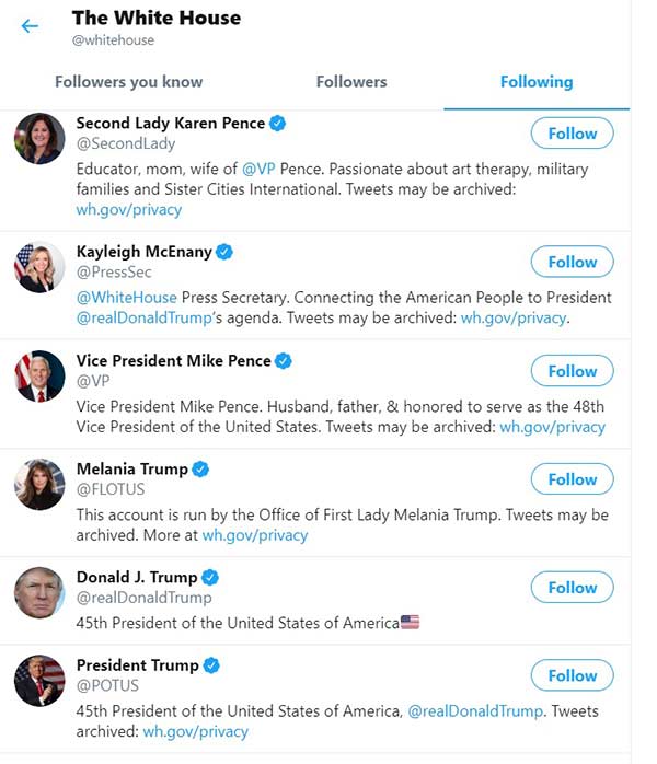 White House unfollows PM Modi on Twitter 