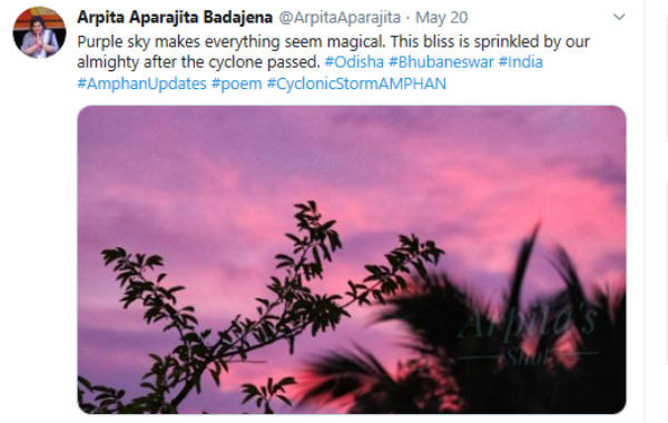 After Cyclone Amphan Passes, Bhubaneswar Sky Turned Pink And Purple 