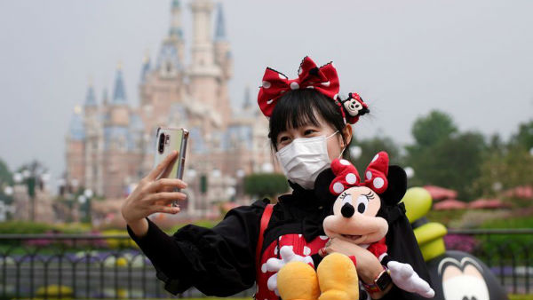 Shanghai Disneyland park reopens after three months. 