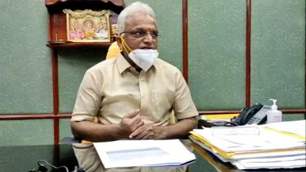 Puducherry state health minister Malladi Krishnarao press conference regarding coronavirus update Puducherry state health minister Malladi Krishnarao press conference regarding coronavirus update
