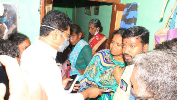 saravanan mla gave fund to thiruparakundram elephant servant kalidoss family 